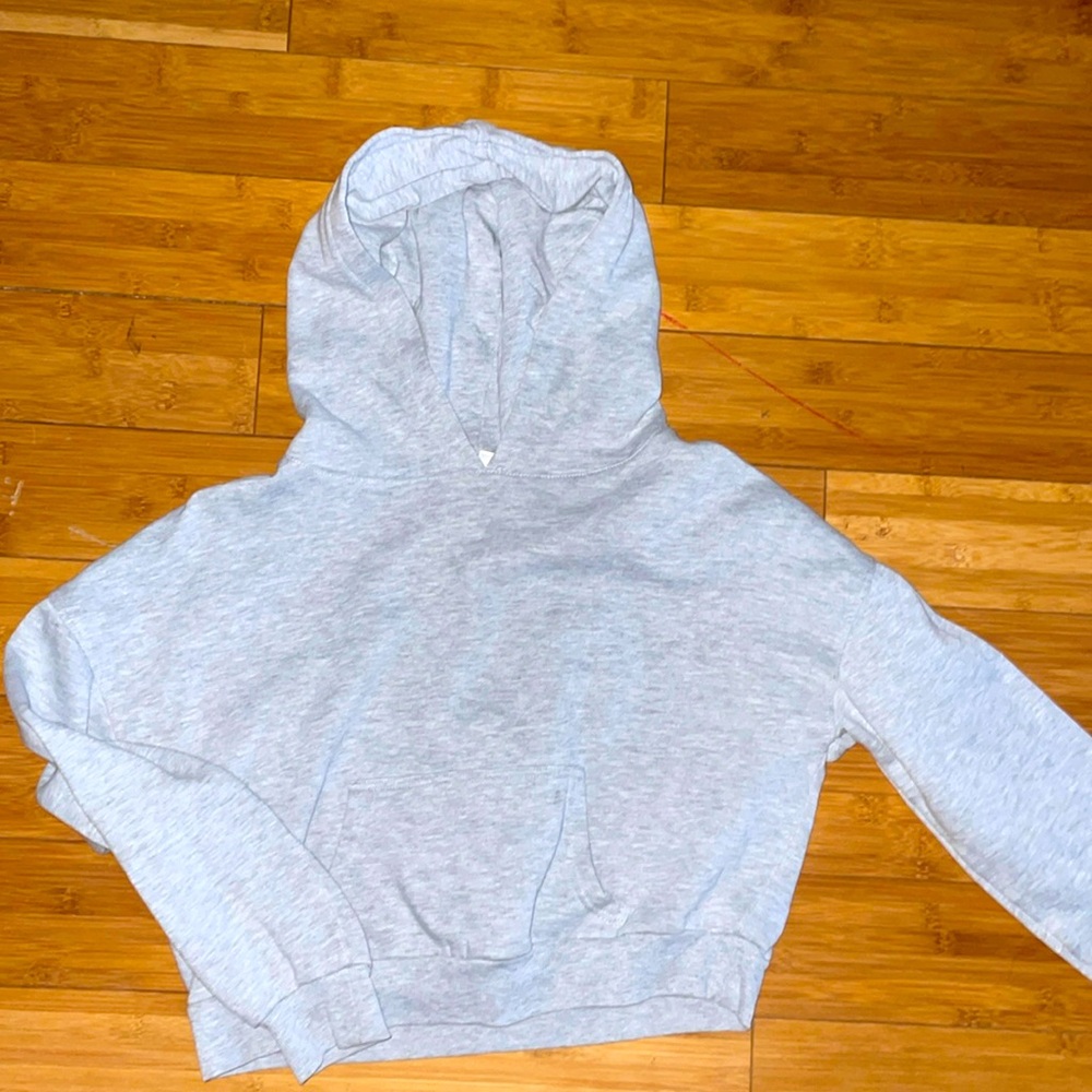 Gray cropped sweater